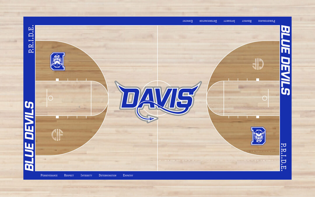 Old Growth Flooring: Davis Senior High School Logo